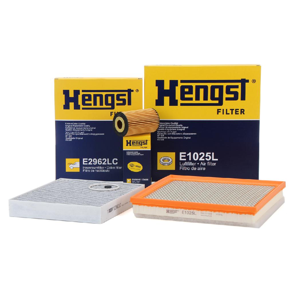 HENGST FILTER Filter, Innenraumluft E2962LC + Ölfilter E650H01 D444 + Luftfilter E1025L