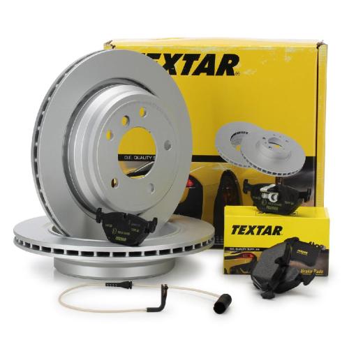 TEXTAR Bremsscheiben + Beläge + Wako BMW 5er E39 Limo 525-540i 525d 530d hinten Bild TEXTAR Bremsscheiben + Beläge + Wako BMW 5er E39 Limo 525-540i 525d 530d hinten