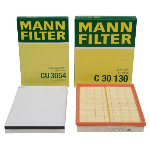 MANN-FILTER Luftfilter C 30 130 + Filter, Innenraumluft CU 3054 Bild MANN-FILTER Luftfilter C 30 130 + Filter, Innenraumluft CU 3054