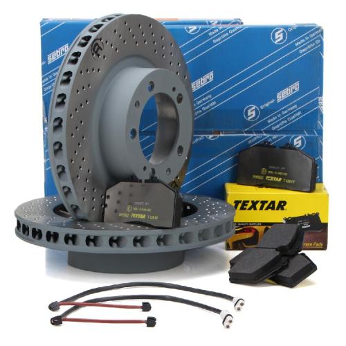 SEBRO Bremsscheiben + TEXTAR Beläge + Wako PORSCHE 964 3.3 Turbo / S bis 06.1991 vorne Bild SEBRO Bremsscheiben + TEXTAR Beläge + Wako PORSCHE 964 3.3 Turbo / S bis 06.1991 vorne