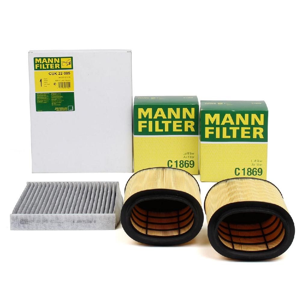MANN-FILTER Luftfilter C 1869 + Filter, Innenraumluft CUK 22 005