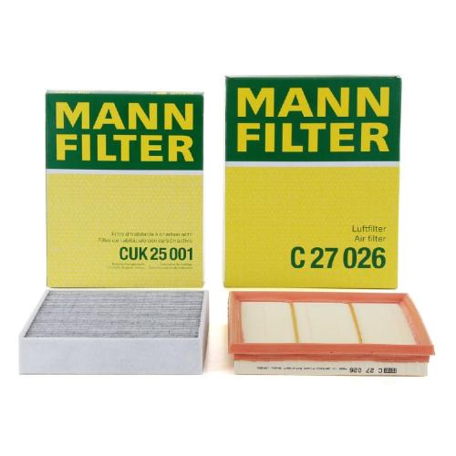 MANN-FILTER Luftfilter C 27 026 + Filter, Innenraumluft CUK 25 001 Bild MANN-FILTER Luftfilter C 27 026 + Filter, Innenraumluft CUK 25 001