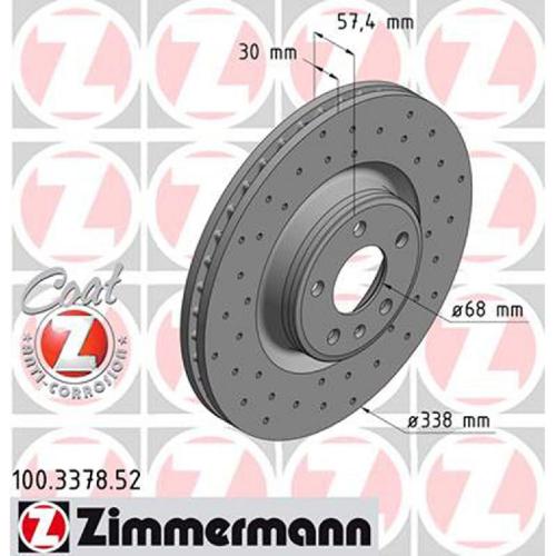Zimmermann SPORT Bremsscheiben + Beläge + Sensor AUDI A4 B9 A5 F5 A6 C8 A7 4K Q5 vorne Bild Zimmermann SPORT Bremsscheiben + Beläge + Sensor AUDI A4 B9 A5 F5 A6 C8 A7 4K Q5 vorne