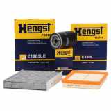 HENGST FILTER Ölfilter H14W23 + Filter, Innenraumluft E1903LC + Luftfilter E890L