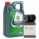 5 Liter CASTROL Magnatec Motoröl Öl 10W40 A3/B4 + HIRSCHER Ölfilter 06A115561B