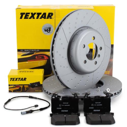 TEXTAR Bremsscheiben + Bremsbeläge + Sensor BMW 3er F30-34 4er F32-36 mit M-Technik vorne Bild TEXTAR Bremsscheiben + Bremsbeläge + Sensor BMW 3er F30-34 4er F32-36 mit M-Technik vorne