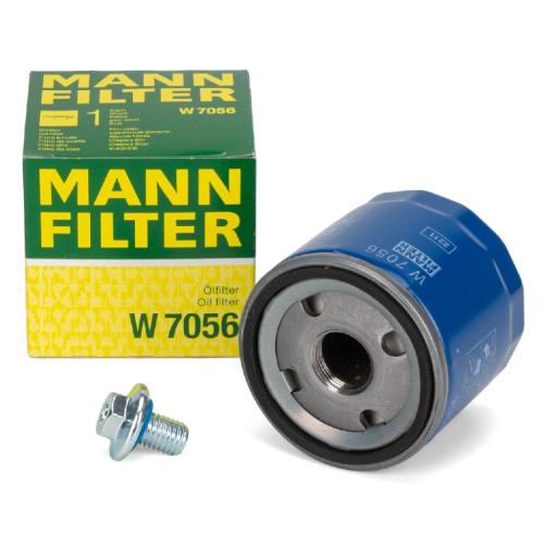 MANN W7056 Ölfilter + Schraube OPEL Adam Astra K Corsa E Insignia B Karl Mokka / X 1.0-1.5 Bild MANN W7056 Ölfilter + Schraube OPEL Adam Astra K Corsa E Insignia B Karl Mokka / X 1.0-1.5
