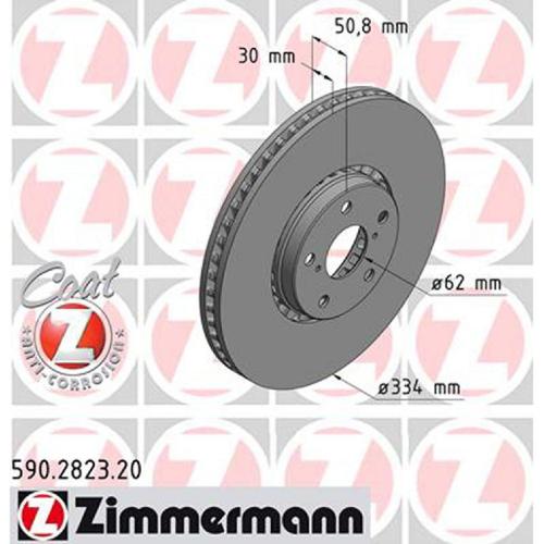 ZIMMERMANN Bremsscheibe 590.2822.20 + Bremsscheibe 590.2823.20 Bild ZIMMERMANN Bremsscheibe 590.2822.20 + Bremsscheibe 590.2823.20