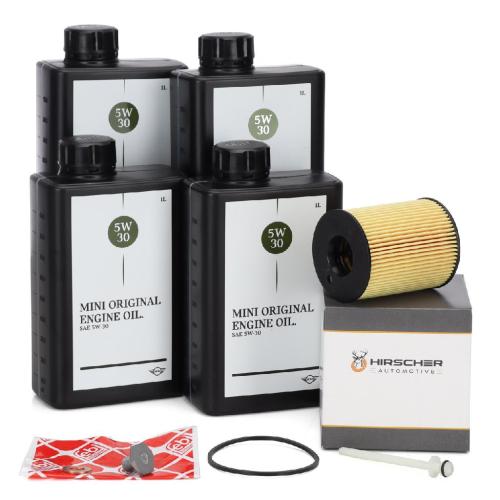 4L ORIGINAL 5W30 Motoröl + HIRSCHER Ölfilter MINI R56 R55 One D / Cooper D 90/109 PS 9HZ Bild 4L ORIGINAL 5W30 Motoröl + HIRSCHER Ölfilter MINI R56 R55 One D / Cooper D 90/109 PS 9HZ