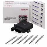 HITACHI Steuergerät Glühzeit + 6x BERU Glühkerze BMW 3er E46 E90-93 5er E60 E61 M57