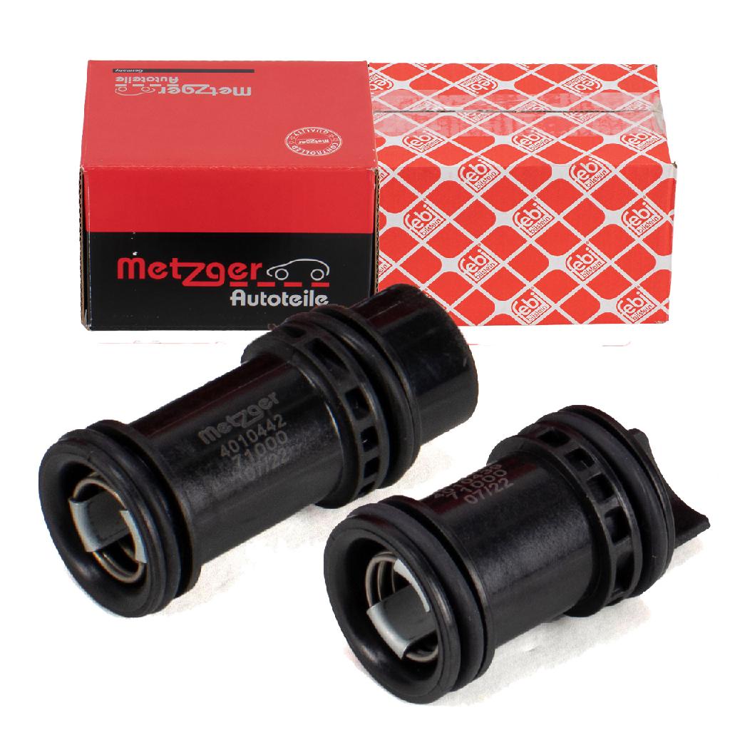 2x METZGER Kühlmittelrohr Ölfiltergehäuse BMW E81-88 E90-93 E60 E61 X1 X3 N47 unten + oben