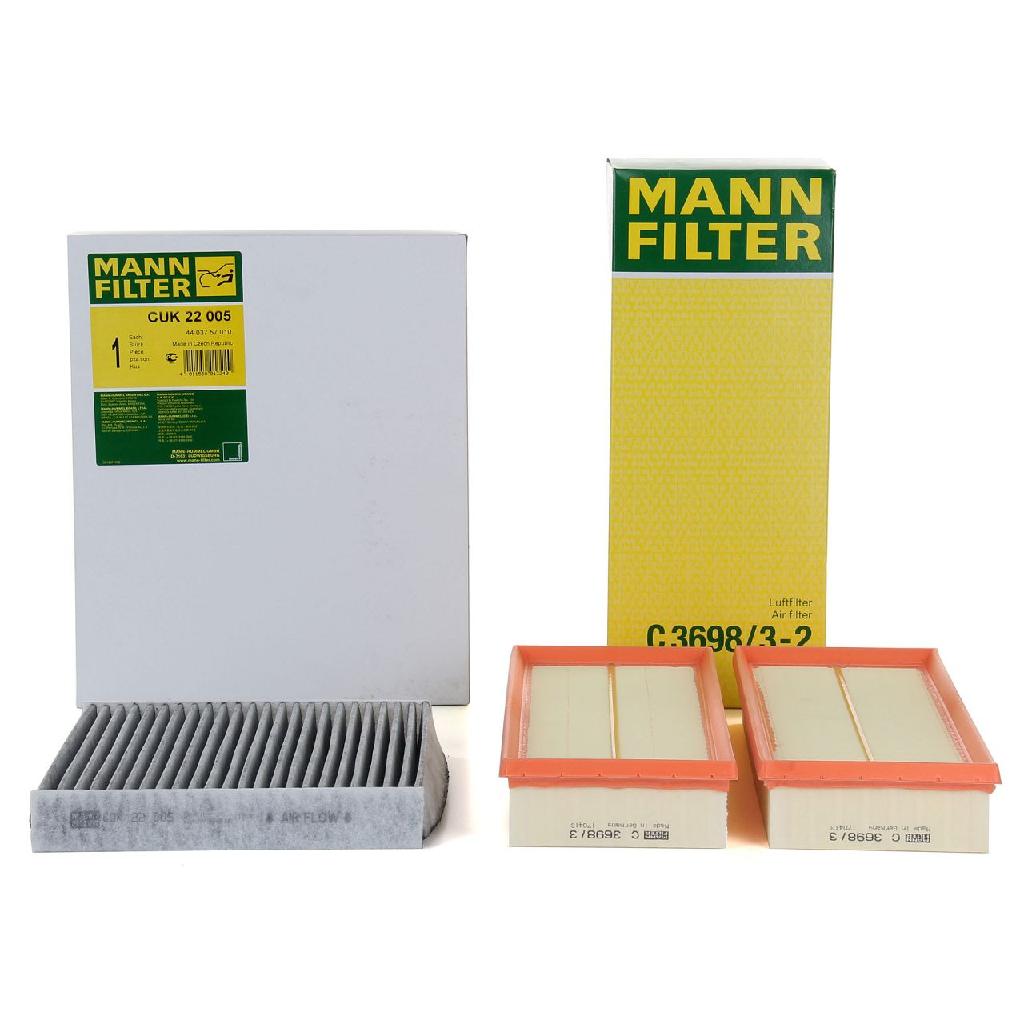 MANN-FILTER Luftfilter C 3698/3-2 + Filter, Innenraumluft CUK 29 005