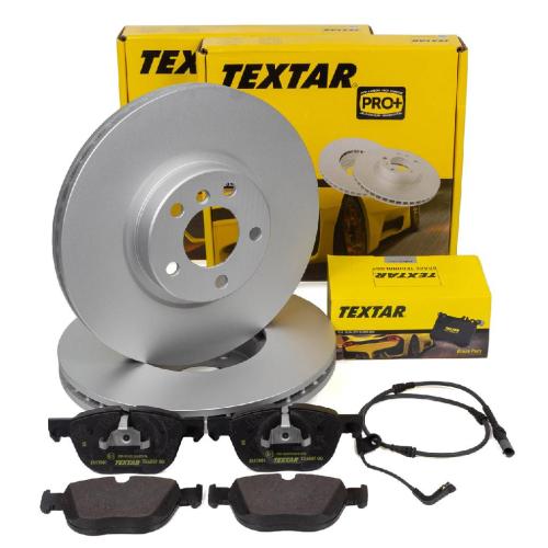 TEXTAR Bremsscheiben + Bremsbeläge + Sensor BMW X5 E70 X6 E71 E72 ab 10.2008 vorne Bild TEXTAR Bremsscheiben + Bremsbeläge + Sensor BMW X5 E70 X6 E71 E72 ab 10.2008 vorne