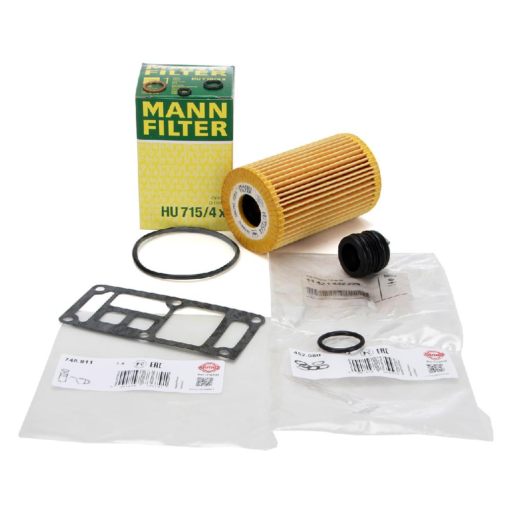 MANN Ölfilter Ölfiltergehäuse Dichtungssatz Dichtsatz BMW 3er E36 E46 5er E34 Z3 M43