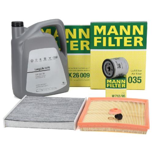 MANN Filterset + 5L ORIGINAL 0W30 Motoröl VW Golf 7 A3 8V Q2 Leon 5F Octavia 3 1.0 TSI Bild MANN Filterset + 5L ORIGINAL 0W30 Motoröl VW Golf 7 A3 8V Q2 Leon 5F Octavia 3 1.0 TSI