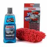 SONAX Schwamm 04281000 + Autoshampoo 02153000