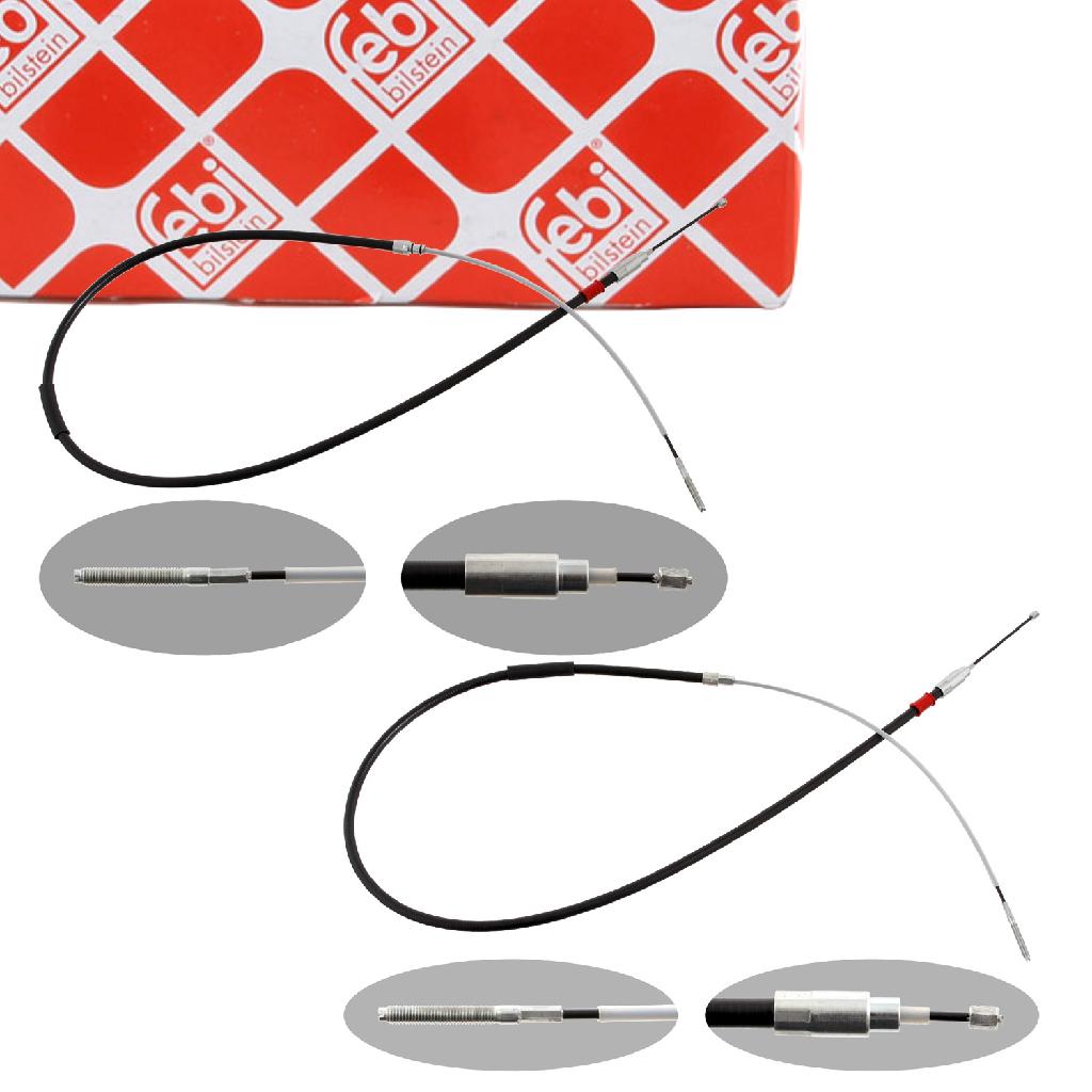 FEBI BILSTEIN Seilzug, Feststellbremse 28737 + Seilzug, Feststellbremse 28736