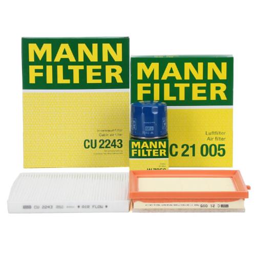 MANN Filterset Filterpaket Inspektionskit OPEL Adam (M13) 1.0 90/115 PS Bild MANN Filterset Filterpaket Inspektionskit OPEL Adam (M13) 1.0 90/115 PS