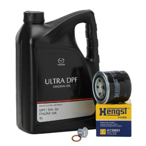 5L ORIGINAL Motoröl ULTRA DPF 5W30 + HENGST Ölfilter MAZDA 3 323 5 6 626 CX-7 Premacy Bild 5L ORIGINAL Motoröl ULTRA DPF 5W30 + HENGST Ölfilter MAZDA 3 323 5 6 626 CX-7 Premacy