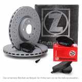 ZIMMERMANN Bremsscheiben + Beläge + Wako PORSCHE 991 3.0 Carrera 370 PS vorne