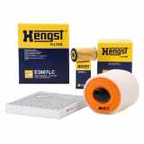 HENGST FILTER Luftfilter E1342L + Ölfilter E614H D442 + Filter, Innenraumluft E3907LC