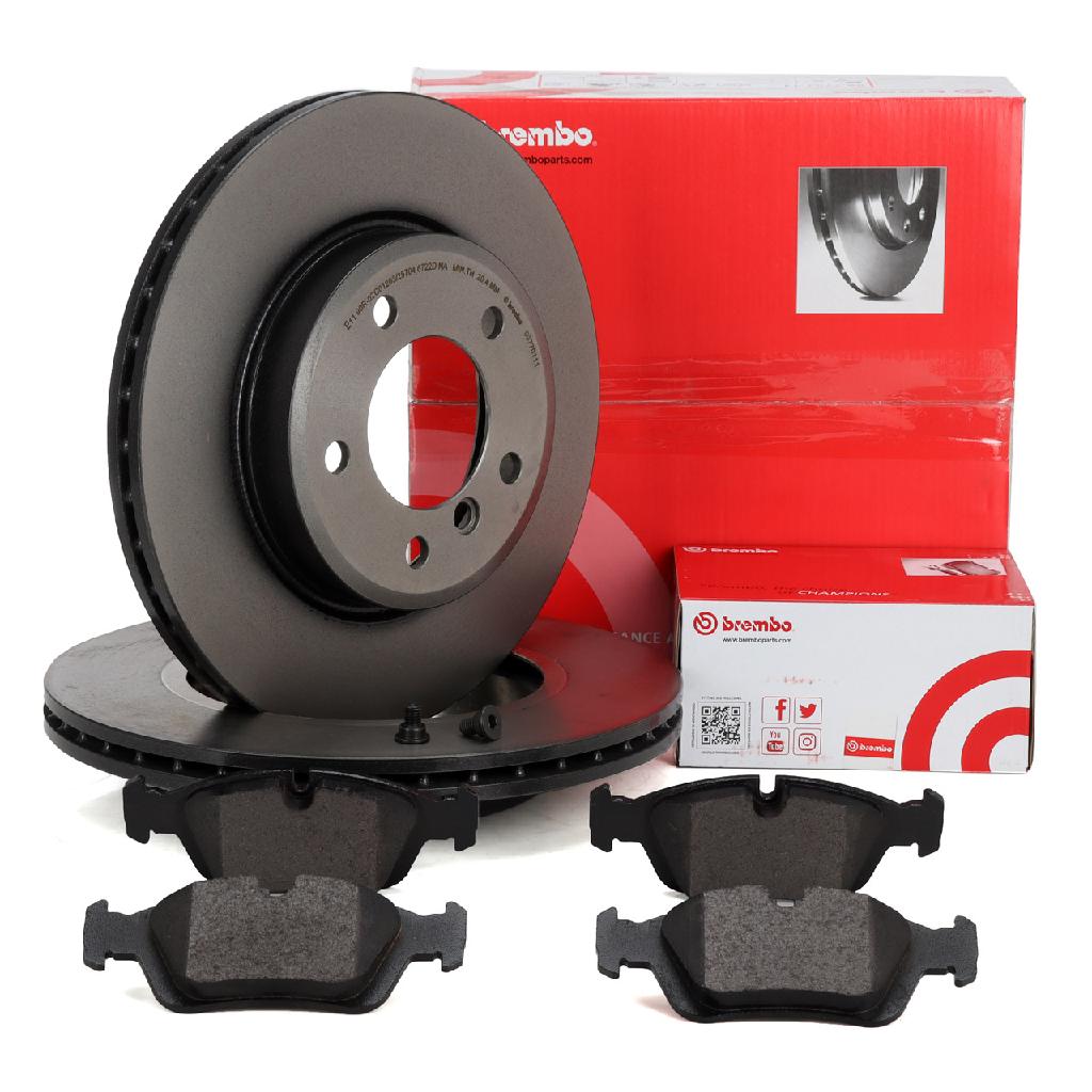 BREMBO Bremsbelagsatz, Scheibenbremse P 06 024 + Bremsscheibe 09.7701.11