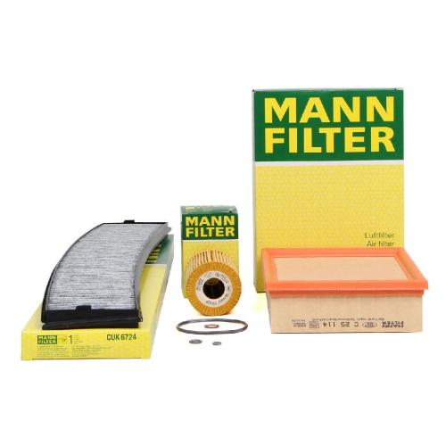 MANN-FILTER Ölfilter HU 715/4 x + Luftfilter C 25 114 + Filter, Innenraumluft CUK 6724 Bild MANN-FILTER Ölfilter HU 715/4 x + Luftfilter C 25 114 + Filter, Innenraumluft CUK 6724
