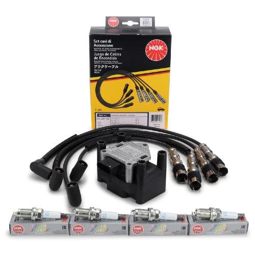 NGK Zündleitungssatz 44316 + Zündkerze 97153 DELPHI Zündspule GN10018-12B1 Bild NGK Zündleitungssatz 44316 + Zündkerze 97153 DELPHI Zündspule GN10018-12B1