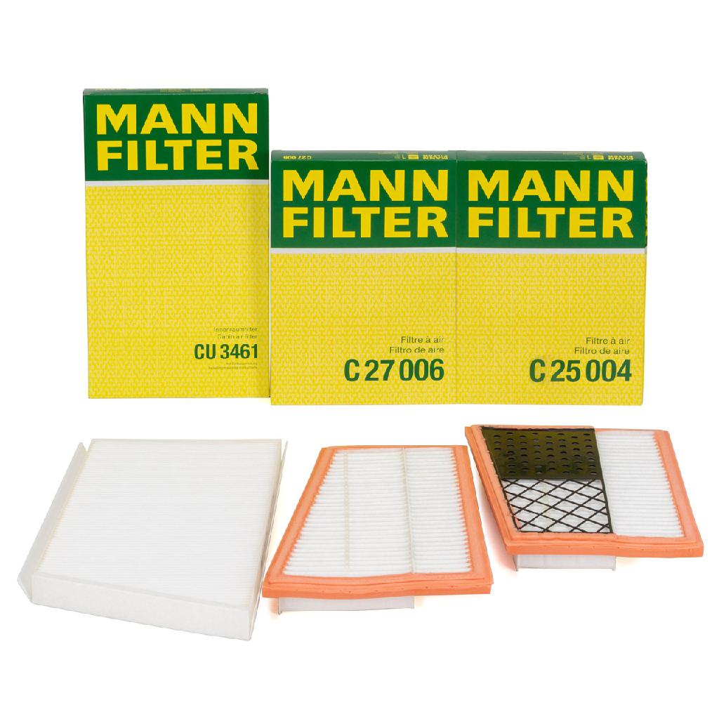 MANN-FILTER Luftfilter C 25 004 + Filter, Innenraumluft CU 3461 + Luftfilter C 27 006 Bild MANN-FILTER Luftfilter C 25 004 + Filter, Innenraumluft CU 3461 + Luftfilter C 27 006