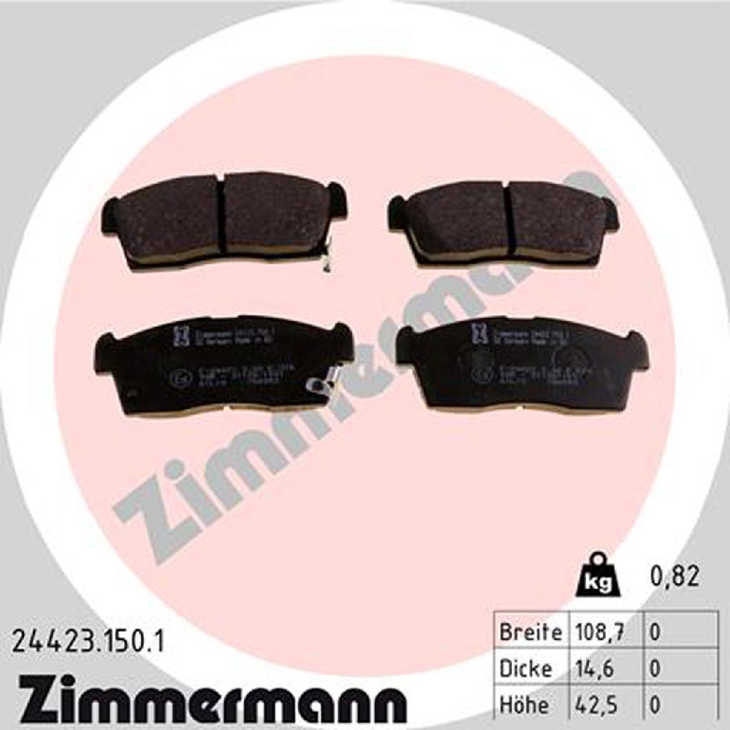 ZIMMERMANN Bremsscheibe 440.3136.20 + Bremsbelagsatz, Scheibenbremse 24423.150.1