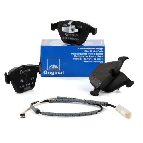 ATE Original Bremsbeläge + Warnkontaktsensor BMW 3er E90 E91 E92 X1 E84 ab 03.2010 vorne Bild ATE Original Bremsbeläge + Warnkontaktsensor BMW 3er E90 E91 E92 X1 E84 ab 03.2010 vorne