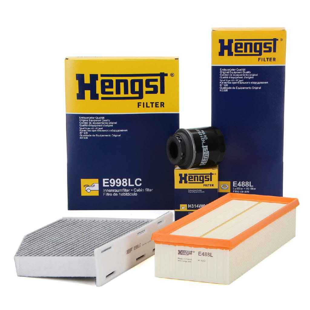 HENGST FILTER Filter, Innenraumluft E998LC + Ölfilter H314W01 + Luftfilter E488L