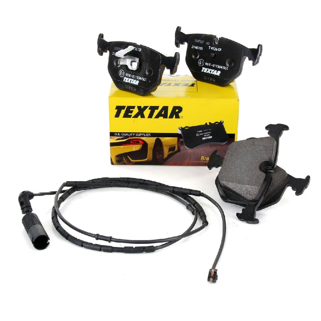 TEXTAR 2148703 Bremsbeläge + Wako BMW 3er E46 330i 330xi 330d 330xd hinten