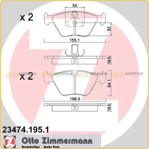 ZIMMERMANN Bremsbelagsatz, Scheibenbremse 23474.195.1 FEBI BILSTEIN Warnkontakt, Bremsbelagverschleiß 44354 Bild ZIMMERMANN Bremsbelagsatz, Scheibenbremse 23474.195.1 FEBI BILSTEIN Warnkontakt, Bremsbelagverschleiß 44354