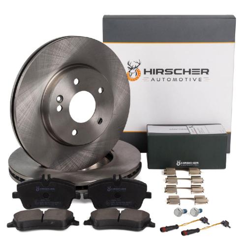 HIRSCHER Bremsscheiben + Beläge + Sensor MERCEDES W203 CL203 S203 ohne Sportpaket vorne Bild HIRSCHER Bremsscheiben + Beläge + Sensor MERCEDES W203 CL203 S203 ohne Sportpaket vorne