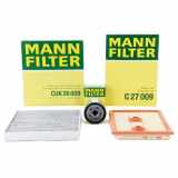 MANN-FILTER Filter, Innenraumluft CUK 26 009 + Luftfilter C 27 009 + Ölfilter W 712/95