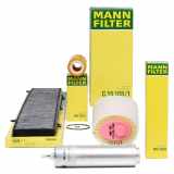 MANN-FILTER Filter, Innenraumluft CUK 8430 + Luftfilter C 15 105/1 + Kraftstofffilter WK 5001 + Ölfilter HU 722 x