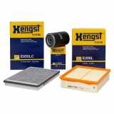 HENGST FILTER Filter, Innenraumluft E955LC + Ölfilter H17W18 + Luftfilter E206L