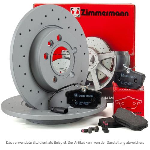 ZIMMERMANN Bremsscheibe 150.1129.52 + Bremsbelagsatz, Scheibenbremse 20675.170.1 Bild ZIMMERMANN Bremsscheibe 150.1129.52 + Bremsbelagsatz, Scheibenbremse 20675.170.1
