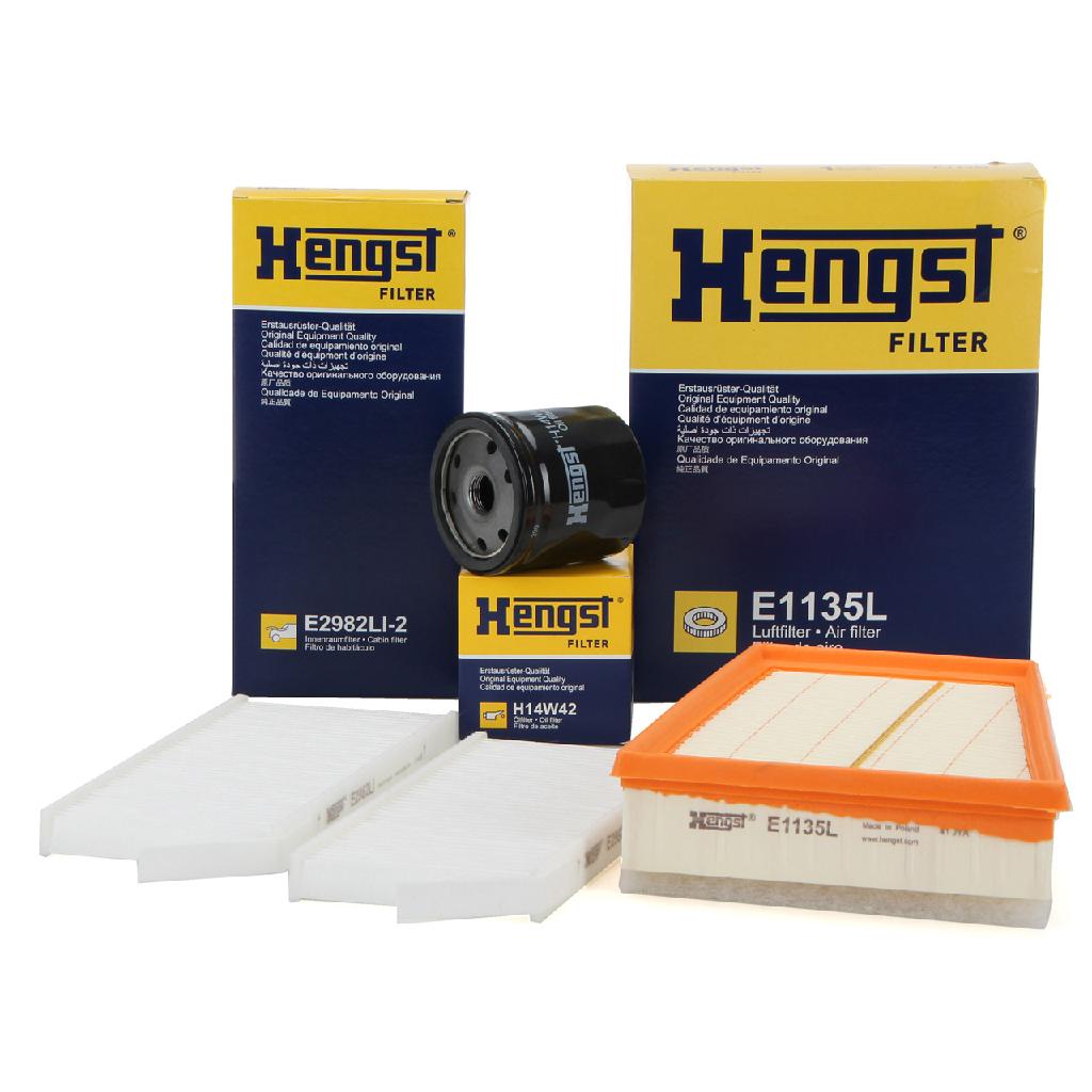 HENGST FILTER Filter, Innenraumluft E2982LI-2 + Ölfilter H14W42 + Luftfilter E1135L