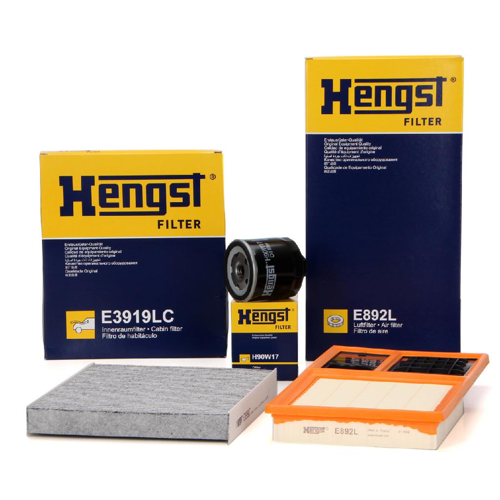 HENGST FILTER Ölfilter H90W17 + Luftfilter E892L + Filter, Innenraumluft E3919LC
