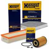 HENGST FILTER Filter, Innenraumluft E2948LC + Luftfilter E676L01 + Ölfilter E115H01 D208