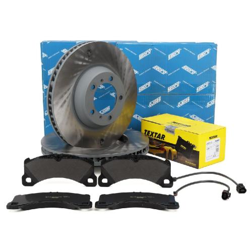 SEBRO Bremsscheiben + TEXTAR Beläge + Sensor PORSCHE Panamera (971) 18 Zoll PR-1LN vorne Bild SEBRO Bremsscheiben + TEXTAR Beläge + Sensor PORSCHE Panamera (971) 18 Zoll PR-1LN vorne