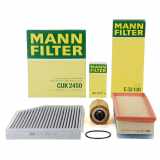 MANN-FILTER Filter, Innenraumluft CUK 2450 + Luftfilter C 32 130 + Ölfilter HU 719/7 x