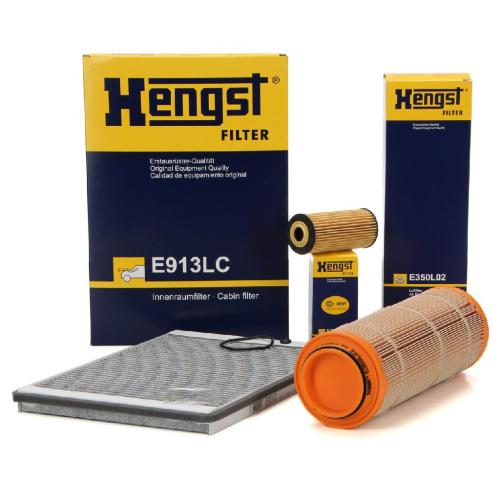 HENGST FILTER Ölfilter E16H01 D51 + Filter, Innenraumluft E913LC + Luftfilter E350L02 Bild HENGST FILTER Ölfilter E16H01 D51 + Filter, Innenraumluft E913LC + Luftfilter E350L02