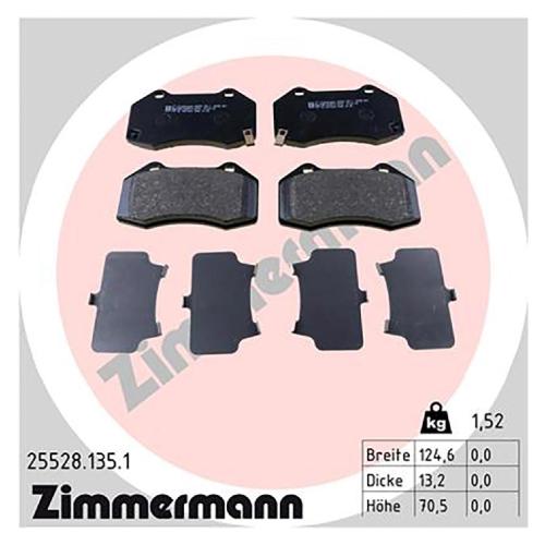 ZIMMERMANN Bremsbelagsatz, Scheibenbremse 25528.135.1 + Bremsscheibe 370.4400.20 Bild ZIMMERMANN Bremsbelagsatz, Scheibenbremse 25528.135.1 + Bremsscheibe 370.4400.20