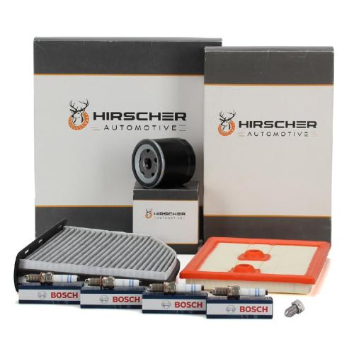 HIRSCHER Filterset + 4x BOSCH Zündkerze VW Sharan Tiguan Caddy 4 AUDI Q3 8U 1.2/1.4 TSI Bild HIRSCHER Filterset + 4x BOSCH Zündkerze VW Sharan Tiguan Caddy 4 AUDI Q3 8U 1.2/1.4 TSI