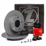 ZIMMERMANN Bremsscheibe 100.3314.20 + Bremsbelagsatz, Scheibenbremse 20961.172.1