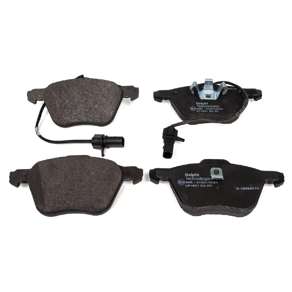 DELPHI Bremsscheibe BG3696 + Bremsbelagsatz, Scheibenbremse LP1801