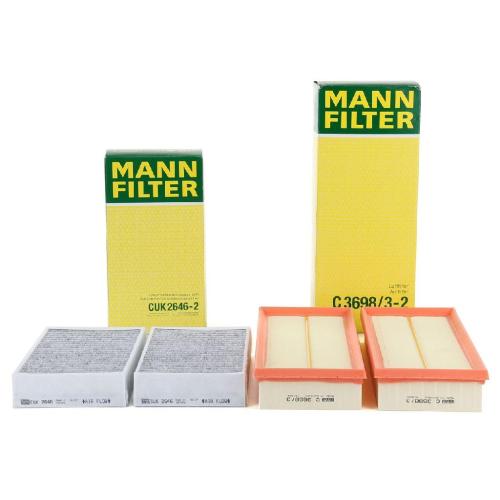MANN-FILTER Luftfilter C 3698/3-2 + Filter, Innenraumluft CUK 2646-2 Bild MANN-FILTER Luftfilter C 3698/3-2 + Filter, Innenraumluft CUK 2646-2